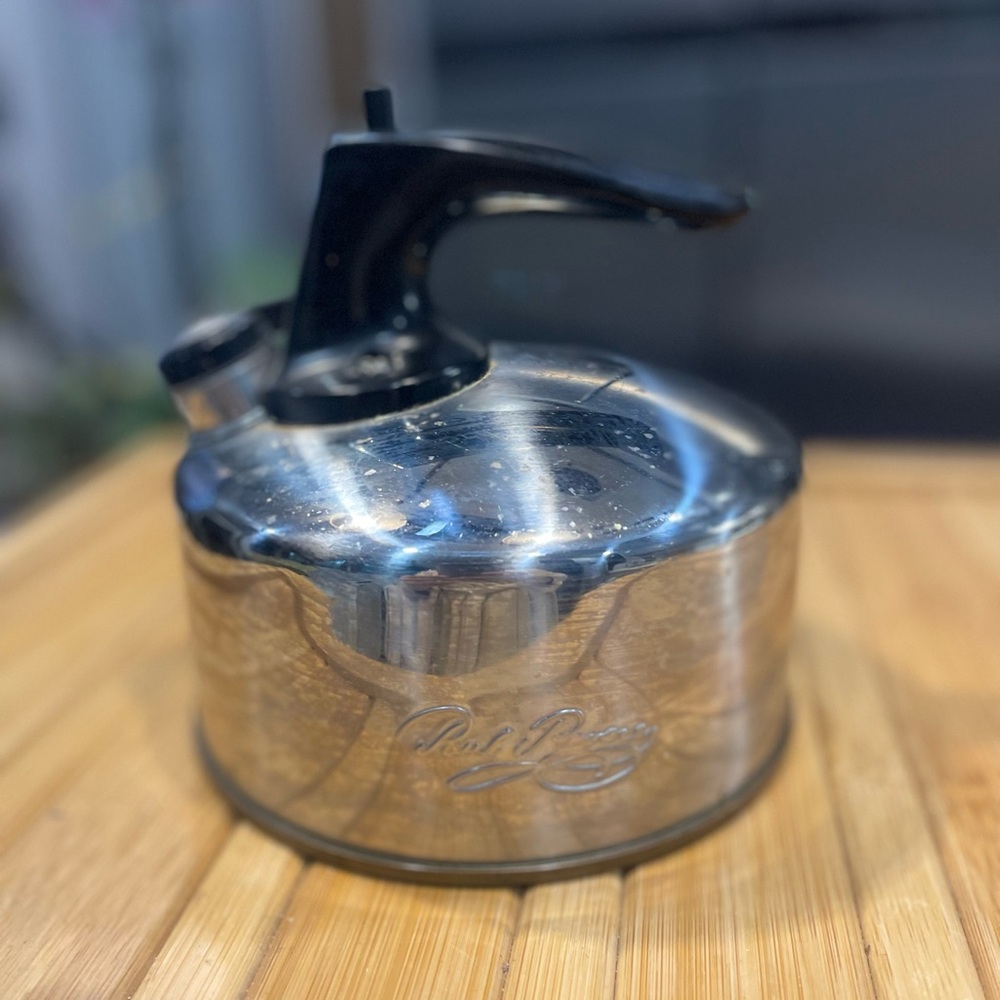 Polly Put The Kettle On Silver Tea Kettle
